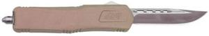 Great Lakes Firearms Medium 3.50" OTF Plain Steel Blade, Flat Dark Earth Cerakote Aluminum Handle - GLKMDSMTFDE