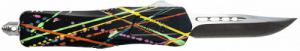 GLFA GL-KMD-SMT S-BLK OTF KNIFE 3.5IN BLK SPLATTER - 1176