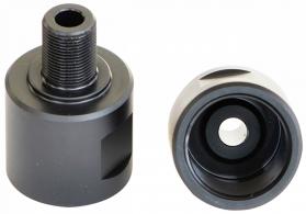 Griffin Armament Suppressor Mount Thread Adapter 1/2"x28 Melonite QPQ Black - 24MM1228A