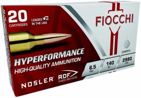 Fiocchi 65PRCRD Hyperformance Match 6.5PRC 140gr Nosler Reduced Drag Factor 20 Per Box/10 Case - 514 Fiocchi 65PRCRD Hyperformance Match 6.5PRC 140gr Nosler Reduced Drag Factor 20 Per Box/10 Case - 514