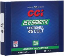 CCI Pest Control HEVI-Bismuth 45Colt 130gr Roundshell #8 Round 10 Per Box/20 Case - 3746B CCI Pest Control HEVI-Bismuth 45Colt 130gr Roundshell #8 Round 10 Per Box/20 Case - 3746B