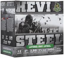 HEVI-Shot HEVI-Steel Waterfowl 12Gauge 3" 1 3/8oz 2/BBShot 25 Per Box/10 Case - HS60288