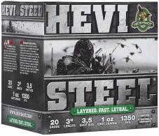 HEVI-Shot HEVI-Steel Waterfowl 20Gauge 3" 1oz 3/5Shot 25 Per Box/10 Case - HS62035
