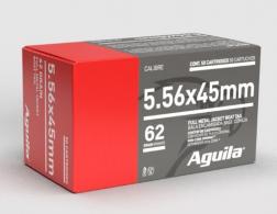 Aguila Target & Range Full Metal Jacket Boat Tail 5.56x45mm Ammo 50 Round Box - 1E556110 Aguila Target & Range Full Metal Jacket Boat Tail 5.56x45mm Ammo 50 Round Box - 1E556110