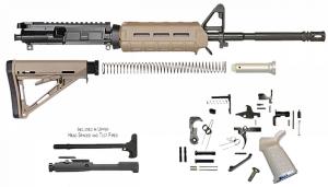 Del-Ton M4 Magpul M-LOK Rifle Kit Flat Dark Earth .223 / 5.56 NATO 16-inch Upper and Lower Parts Kit - RKT100MLOKDE
