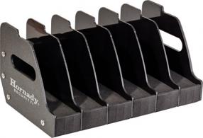 Hornady 95832 6 Gun Pistol Rack Metal w/Foam and Plastic Dividers Holds 6 Pistols - 156