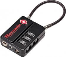 Hornady Flex Micro TSA Lock Open w/ Combination Black Aluminum - 96023