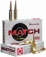 Hornady 81597 Match 6mm 109gr Extremely Low Drag-Match 20 Per Box/10 Case - 156