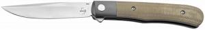 Boker Trapper 3.23" Plain Nitro-V Blade Micarta Handle - 01BO930