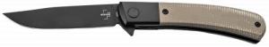 Boker Modern Gentleman 2.95" Plain Black Nitro-V Blade Green Micarta Handle - 01BO931