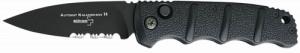 Boker Kalashnikov 3.35" Drop Point Plain/Serrated Black D2 Steel Blade Aluminum Handle - 01KALS100 Boker Kalashnikov 3.35" Drop Point Plain/Serrated Black D2 Steel Blade Aluminum Handle - 01KALS100