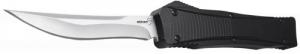 Boker Plus Eagle OTF 3.35" Plain D2 Steel Blade Black Aluminum Handle - 06EX243