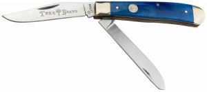 Boker Trapper 2.0 Clip Point/Spey Plain D2 Steel Blade Red Jigged Bone Handle - 110828
