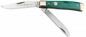 Boker Trapper 2.0 Clip Point/Spey Plain D2 Steel Blade Smooth Green Bone Handle - 110829 Boker Trapper 2.0 Clip Point/Spey Plain D2 Steel Blade Smooth Green Bone Handle - 110829