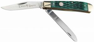 Boker Trapper 2.0 Clip Point/Spey Plain D2 Steel Blade Green Jigged Bone Handle - 110831 Boker Trapper 2.0 Clip Point/Spey Plain D2 Steel Blade Green Jigged Bone Handle - 110831