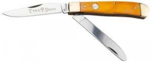 Boker Trapper Traditional Clip Point/Spey Plain D2 Steel Blade Smooth Yellow Bone Handle - 110835 Boker Trapper Traditional Clip Point/Spey Plain D2 Steel Blade Smooth Yellow Bone Handle - 110835