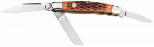 Boker Stockman Traditional Medium Clip Point/Sheepsfoot/Spey Plain D2 Steel Blade Brown Jigged Bone Handle - 110852 Boker Stockman Traditional Medium Clip Point/Sheepsfoot/Spey Plain D2 Steel Blade Brown Jigged Bone Handle - 110852