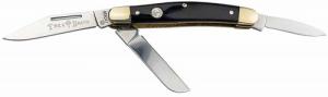Boker Stockman Traditional Large Clip Point/Sheepsfoot/Spey Plain D2 Steel Blade Brown Jigged Bone Handle - 110857