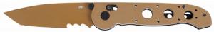 Columbia River Knife & Tool, M16-14XD, Folding Knife, 3.97" Tanto Blade with Partial Veff Serrations, D2 Blade Steel - 395