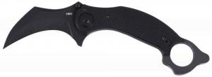 CRKT 2635 DU Hoc Deadbolt 3.62" Plain SK-5 Steel Blade Black - 395