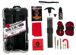 KleenBore KDS556/9 Dual System Cleaning Kit 5.56/22/223 w/ Dual Rod Rope Pull Through - 114