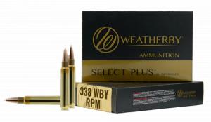 Weatherby H338225IL Select Plus 338WBY RPM 225gr InterLock 20 Per Box/10 Case - 166 Weatherby H338225IL Select Plus 338WBY RPM 225gr InterLock 20 Per Box/10 Case - 166