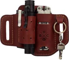 1791 Gunleather HDESLFCHNA Heavy Duty Easy Slide OWB Large Chestnut Leather Belt Slide Mount - 1002