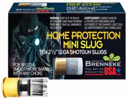 Brenneke Home Protection Mini Slug 12Gauge Slug Round 10 Per Box/25 Case - SL122MS Brenneke Home Protection Mini Slug 12Gauge Slug Round 10 Per Box/25 Case - SL122MS