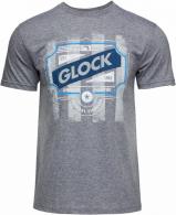 Glock Blue Line Tee Gray Ringspun Cotton/Polyester Short Sleeve 3XL - AP96210 Glock Blue Line Tee Gray Ringspun Cotton/Polyester Short Sleeve 3XL - AP96210