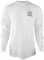 Glock Perfection Long Sleeve Tee White Pre-Shrunk Cotton Long Sleeve XL - AP96095