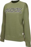 Glock Crewneck Raglan Fleece Olive Cotton/Polyester Long Sleeve XL - AP96263