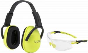 Allen ULTRX Sound Blocker, Youth Ear/Eye Protection Combo, Yellow/Black - 258