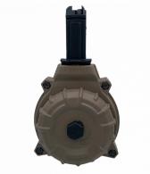 ProMag 50rd Drum 9mm Fits CZ Scorpion Flat Dark Earth DuPont Zytel Polymer - 266