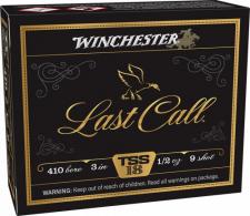 Winchester Ammo LCTSS4139 Last Call 410Gauge 3" 1/2oz Tungsten 9Shot 10 Per Box/10 Case - 12 Winchester Ammo LCTSS4139 Last Call 410Gauge 3" 1/2oz Tungsten 9Shot 10 Per Box/10 Case - 12