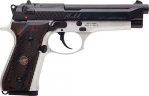 Derya Firearms Melik 9mm 10+1 4.90" Black Melonite Steel Barrel, Black Melonite Serrated Steel Slide, Silver - 10LTTMELIK9TR Derya Firearms Melik 9mm 10+1 4.90" Black Melonite Steel Barrel, Black Melonite Serrated Steel Slide, Silver - 10LTTMELIK9TR