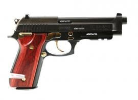 Taurus 92 9mm Semi Auto Pistol 5" Matte Black, Gold Accents, 17+1 - 1920151GLDHW1 Taurus 92 9mm Semi Auto Pistol 5" Matte Black, Gold Accents, 17+1 - 1920151GLDHW1