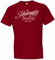 Hornady Gear Vintage Script Red Cotton Semi-Fitted Medium - 31872