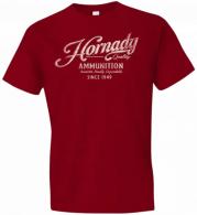 Hornady Gear Vintage Script Red Cotton Semi-Fitted Large - 31873
