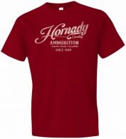 Hornady Gear Vintage Script Red Cotton Semi-Fitted XL - 31874