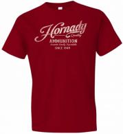 Hornady Gear Vintage Script Red Cotton Semi-Fitted 2XL - 31875