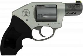 Charter Arms 53801 Off Duty Coyote 380 ACP 5rd 2" Matte Stainless Ported Barrel & Cylinder, Anodized Blake Frame - 53801