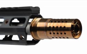 Q Cherry Bomb Muzzle Brake 8.6 BLK 5/8-24 - 1009