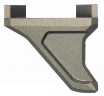 Q LLC Deluxe Q-Sert Barricade Stop Small Silver Anodized Aluminum - ACCQSERTBSSAL