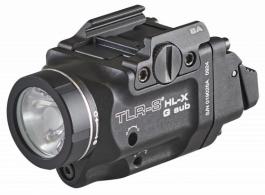 Product Image 1 View High Resolution Image  Streamlight, TLR-8 HL-X Sub USB, Weaponlight with Green Laser, 1,000 Lumens - 69479