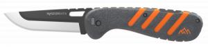 Outdoor Edge HTX Razor 3.5" Folding Knife, Gray/Orange - 75