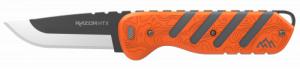 Outdoor Edge HTX Razor 3.0" Fixed Blade Knife, Gray/Orange - 75