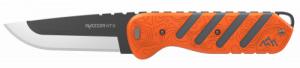 Outdoor Edge HTX Razor 3.5" Fixed Blade Knife, Gray/Orange - 75