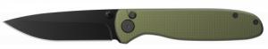 Outdoor Edge Dirk Folder 3.25" Blade, Green Aluminum - 75