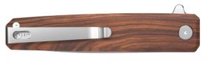 Outdoor Edge Peleus Folder 3.1" Blade, Wood Handle - 75
