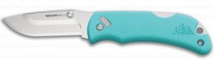 Outdoor Edge 2.2 Razor-Mini Seafoam PMS, 2 Drop-Pt Polished Blades - OE-RAZOR-MINI